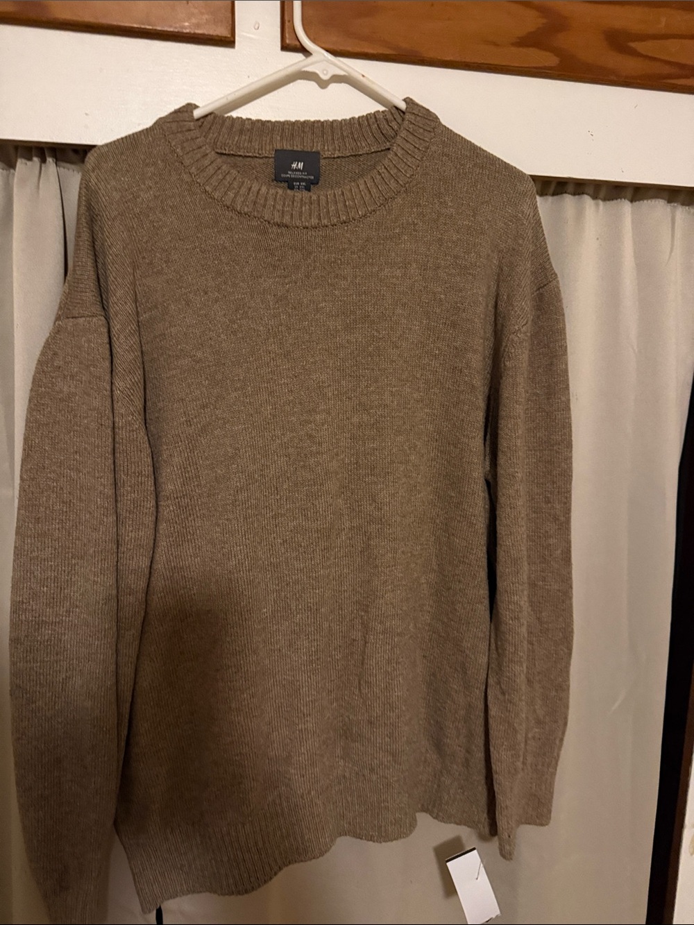 H&M Crewneck Sweater in Taupe
